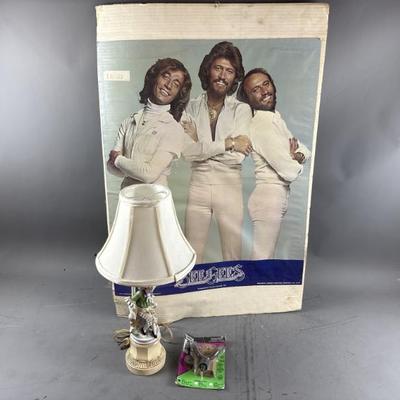 Sale Photo Thumbnail #64: 68 – Vtg Victorian Lamp, BeeGees Poster & More