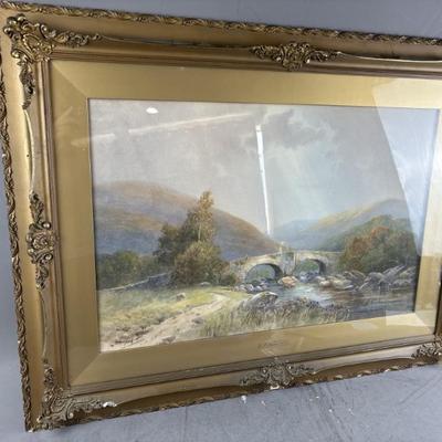 Sale Photo Thumbnail #10: 6 – CE Hannaford Ornate Framed Landscape