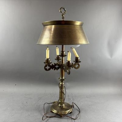 Sale Photo Thumbnail #69: 73 – Possibly Frederick Copper Bronze Candelabra Lamp