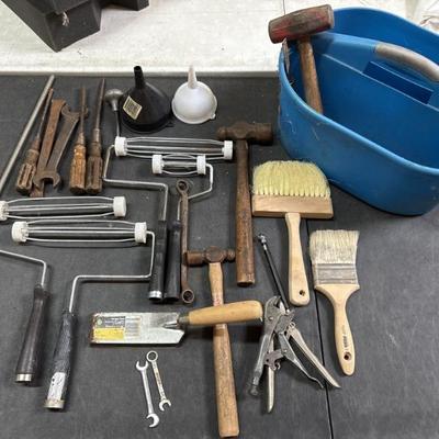 Sale Photo Thumbnail #44: 48 – Painting Supplies & Tools Lot