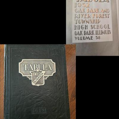 1932 yearbook Tabula Oak Park, IL