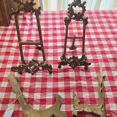 Brass picture stands