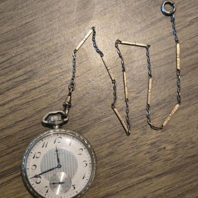 Sale Photo Thumbnail #12: Elgin pocket watch for repair
