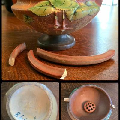350-8 Roseville Fuchsia basket for restoration