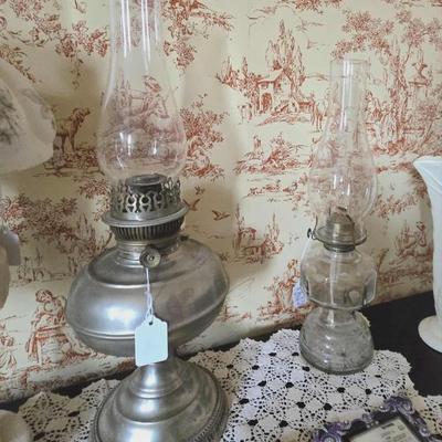 Vintage & antique oil lamps