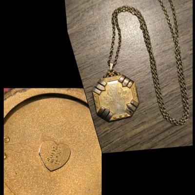 Gold Filled vintage locket necklace