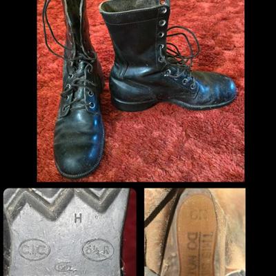Vietnam era Genesco military boots. 