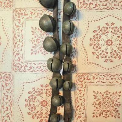 Antique brass sleigh bells