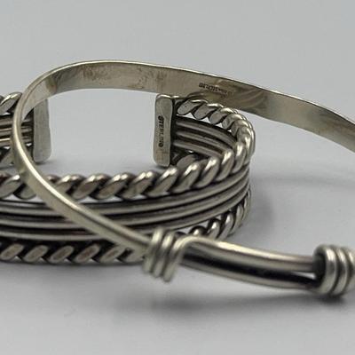 Two Sterling Bracelets With A “Twist”