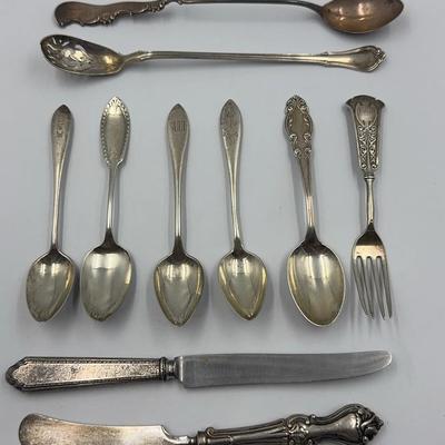 Variety Of Sterling Flatware