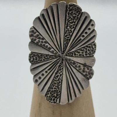 Large Unique Sterling Ring