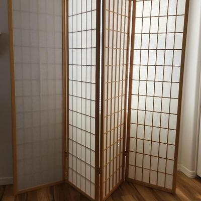 4 Panel Room Divider - Japanese Style