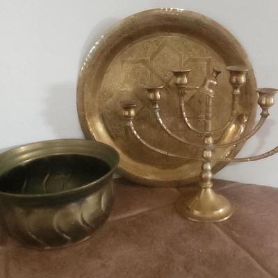 Antique Moroccan And Other Brass Items