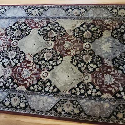 Handmade Silk And Wool Rug