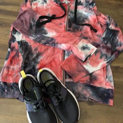 Tie-Dye Hoodie Size L By Portillo And New Balance Shoes Size 7