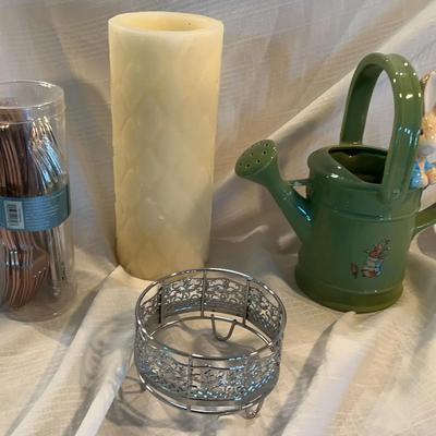 Beatrix Potter Watering Can And Other Various Decor Items