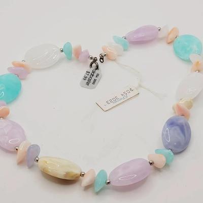 New Old Stock Pastel Lucite Necklace 