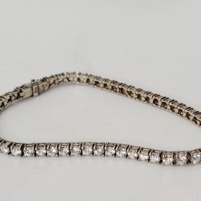 Sterling 925 CZ Tennis Bracelet 7.5"