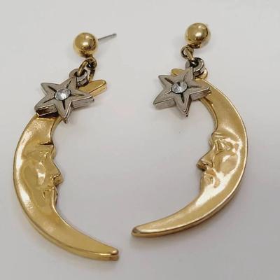 Celestial Moon & Star Earrings 