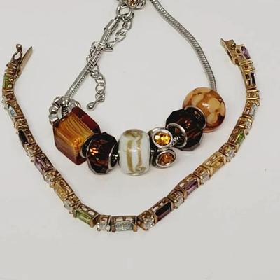 Autumn Rainbow Bracelet Lot 2 pc 