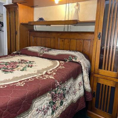 Sale Photo Thumbnail #24: Queen Adjustable Bed — electric base lifts the head. Headboard and sides are separate pieces.