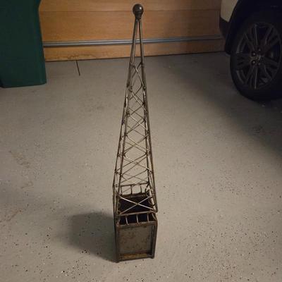 Lot #235 - Metal Obelisk Yard Sculpture