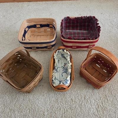 Lot #211 - Longaberger Berry Baskets & Lavender Booking Basket