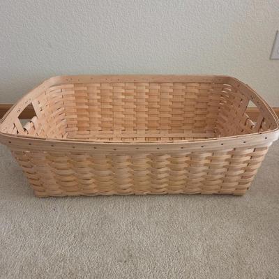 Lot #207 - Signed JMB Judy M. Barnett 1985 Longaberger Large Natural Basket