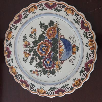Lot #180 - Delft Polychrome Hand Painted Holland Plate