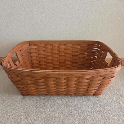 Lot #208 - Signed WKH Wanda Harney 1990 Longaberger Large Basket