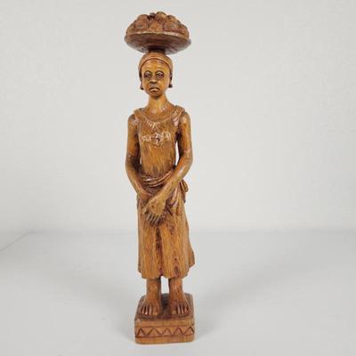 Lot #105 - George Obeng Ghana Hand Carved Teak Wood Sculpture
