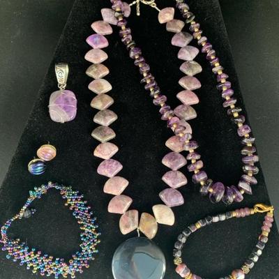 Th170 purple costume jewelry