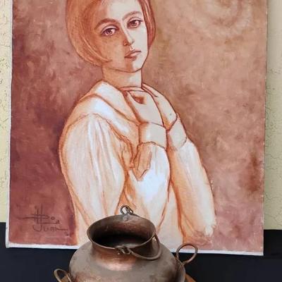 Th199 vintage copper decor