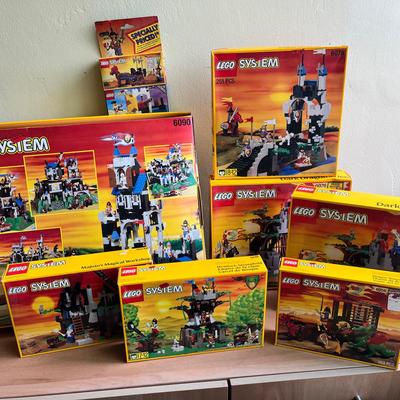 Vintage LEGO Castle System Collection – Multiple Boxed Sets