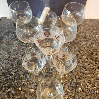 Cut Glass and Crystal Stemware Lot – Wine & Cocktail Glasses