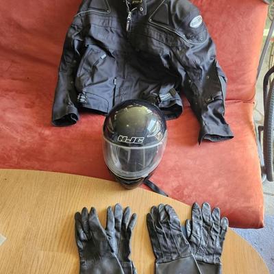 Joe Rocket Racing Super Sport Jacket And Motorcycle Riding Gear Set: Jacket, Helmet & Gloves