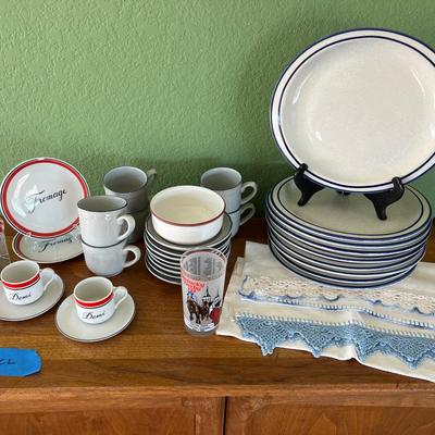 Red, White, And blue Vintage Kitchen 