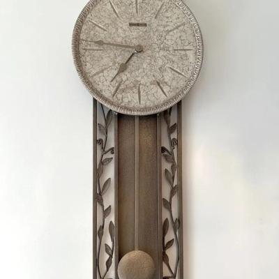 Large Howard Miller Wall Clock with Pendulum
