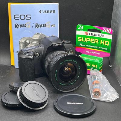 Canon EOS Rebel Film Camera with Quantaray Lens