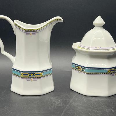 Christopher Stuart Y0050 Cortez Sugar & Creamer with Lid