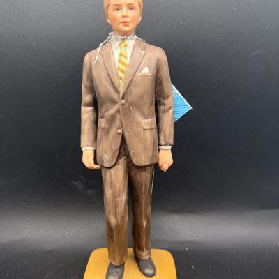 1960s President Woodrow Wilson Porcelain Figure — Imperfect