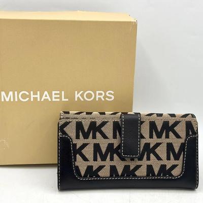 Michael Kors Monogram Wallet with Box