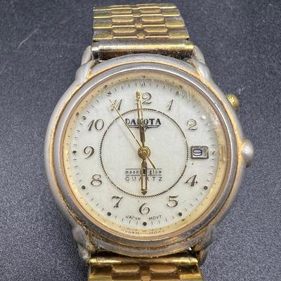16/23 KT Solid Brass Case Dakota Moonglow Quartz Watch