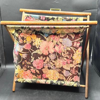 Vintage Folding Sewing Basket