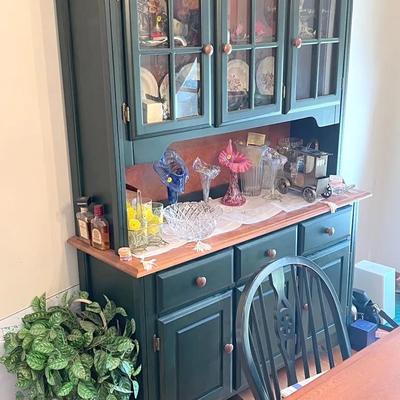 Canadel Furniture Green Dining Room Two Piece Buffet Storage Hutch