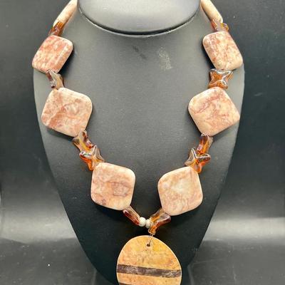 Stone or Marble Necklace