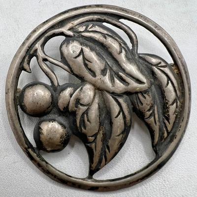 1.5” Sterling Silver Jewelry Brooch