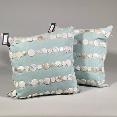 (2pc) Matching Throw Pillows With Shells

