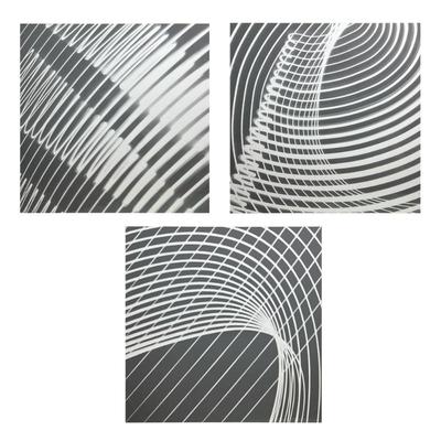 (3pc) Contemporary Abstract Lighting Prints
