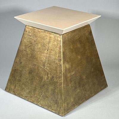 LACQUER TOP STOOL/TABLE
